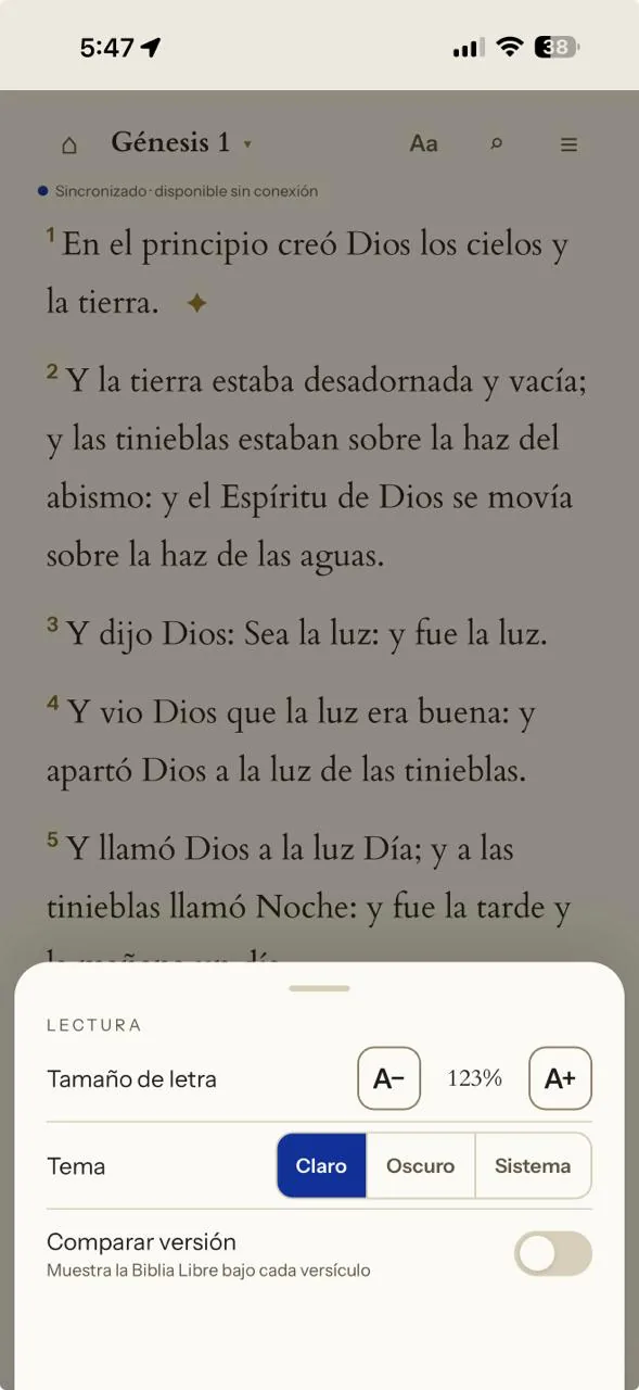 Biblia de estudio MVI Amor y Gracia — capturas de la PWA 5